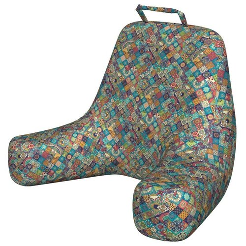 фото Кресло подушка для чтения ambesonne "лоскуты арнамента", 60x120 см