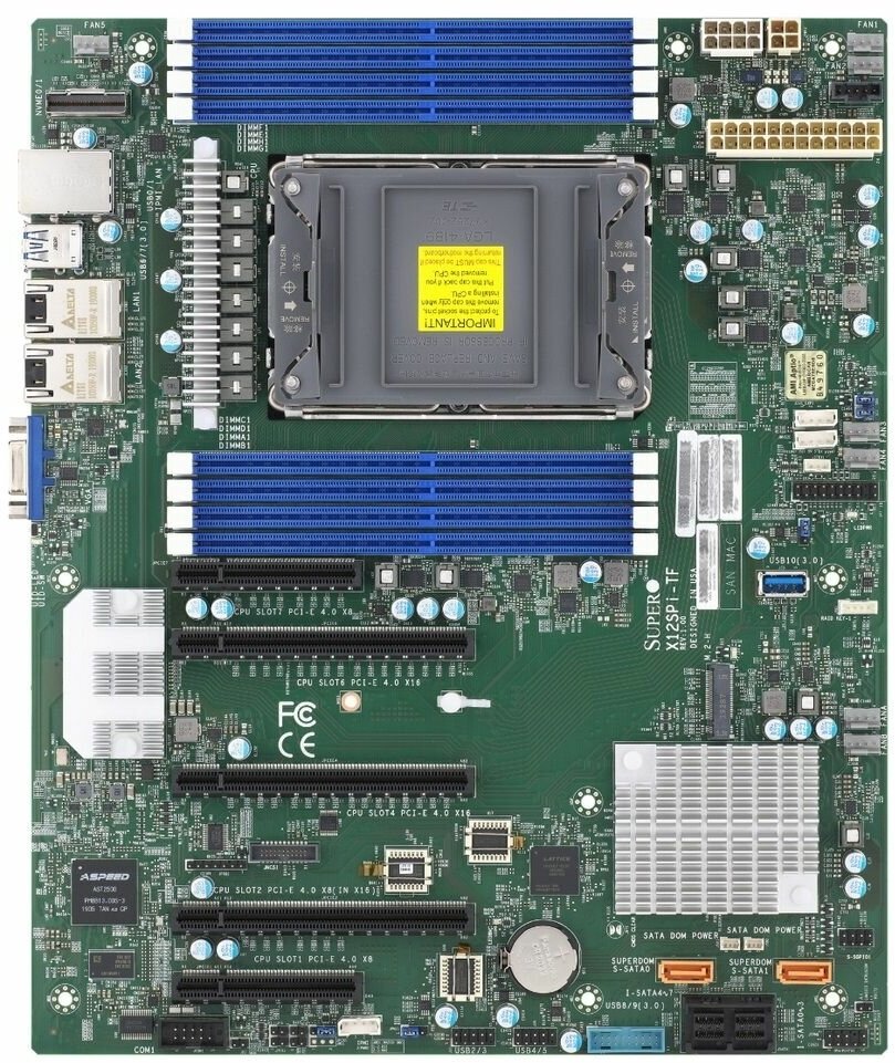 Материнская плата SuperMicro MBD-X12SPI-TF-B OEM