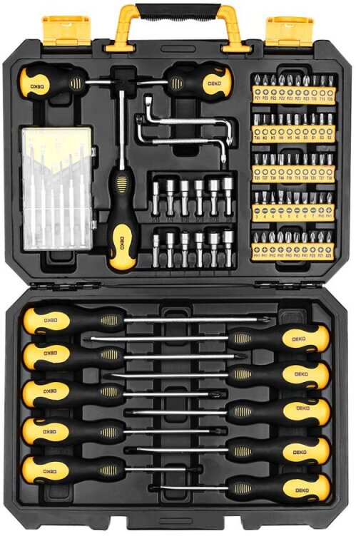 Набор профессиональных отверток и бит DEKO SS83 в чемодане (83 предмета) - фотография № 18