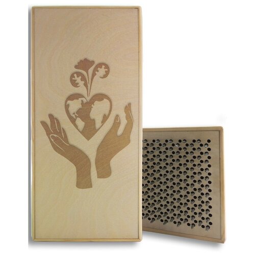 фото Доска садху с динамическими гвоздями, экология - 206 шаг 10мм светлая goodwood