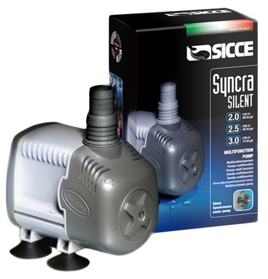 Помпа универсальная Sicce SYNCRA SILENT 3.0, 2700 л/ч, подъем 300 см 173х99х118 мм (95570)