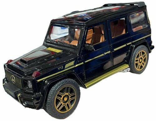 Машинка коллекционная Mercedes AMG G63 Мерседес АМГ Г63 CheZhi 1:24, открываются двери, капот, багажник, свет, звук, инерционная