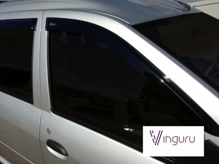 Дефлекторы окон Vinguru Lada Largus 2012- накладные скотч к-т 4 шт, материал литьевой поликарбонат VINGURU AFV26812