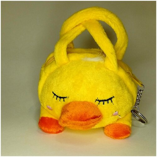 Сумочка игрушка Утя желтая 10 см