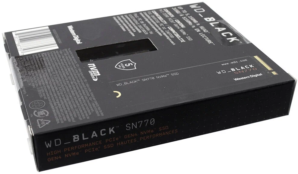 Накопитель SSD M.2 2280 Western Digital WD black SN770 2TB PCIe Gen4 x4 5150/4850MB/s IOPS 740K/800K - фото №4