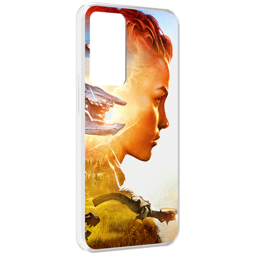 Чехол MyPads Horizon Zero Dawn art для OPPO Reno 8 Lite задняя-панель-накладка-бампер