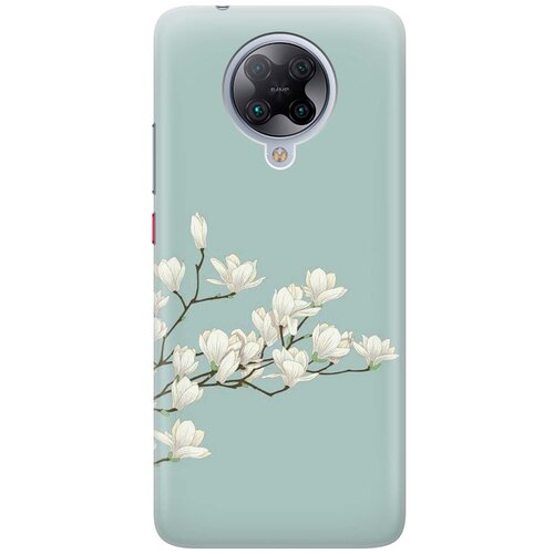 фото Re:pa чехол - накладка artcolor для xiaomi redmi k30 pro / poco f2 pro с принтом "сакура на голубом"