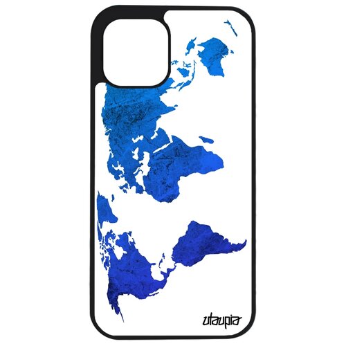 фото Чехол для мобильного apple iphone 12 pro max, "карта мира" глобус земля utaupia