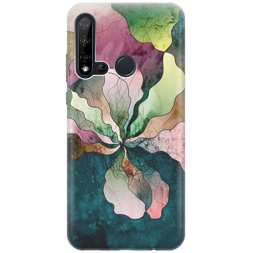 фото Gosso ультратонкий силиконовый чехол-накладка для huawei nova 5i / p20 lite (2019) с принтом "прекрасные цвета"