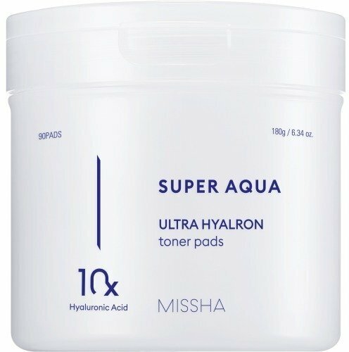 MISSHA Aqua Ultra Hyalron Увлажняющие тонер-пэды для лица 90 шт