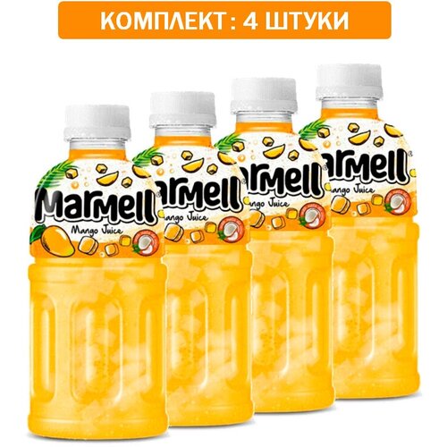 Напиток мармелл Манго с кусочками кокосового желе 4шт по 320 мл