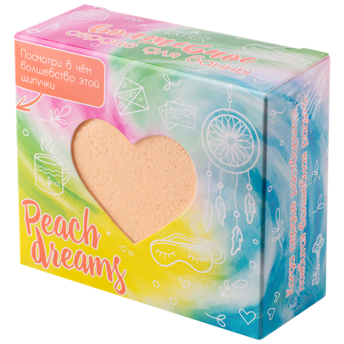 Лаборатория Катрин Шипучая соль для ванн Peach dreams, 130 г, 130 мл шипучая соль для ванн милота в кубе пингвин 130 г