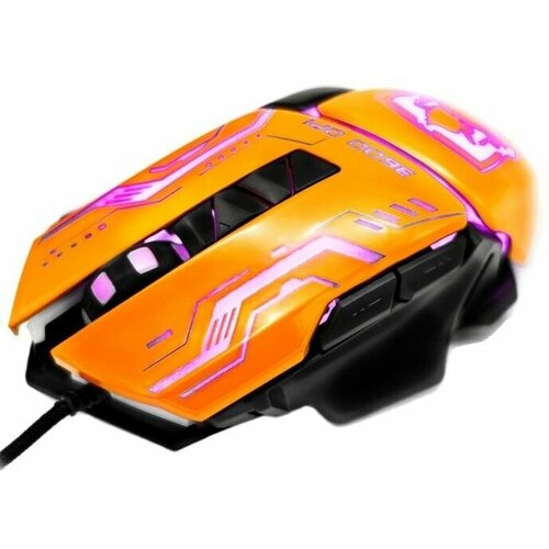 Мышь ROM-363 Orange, игровая, проводная, 3200 dpi, USB, оранжевая