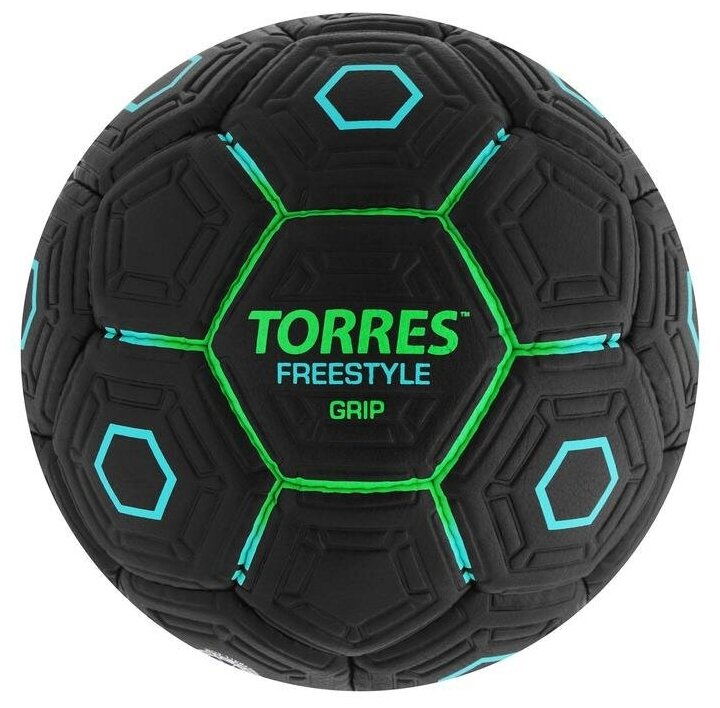 TORRES Мяч футбольный TORRES Freestyle Grip, PU, ручная сшивка, 32 панели, р. 5