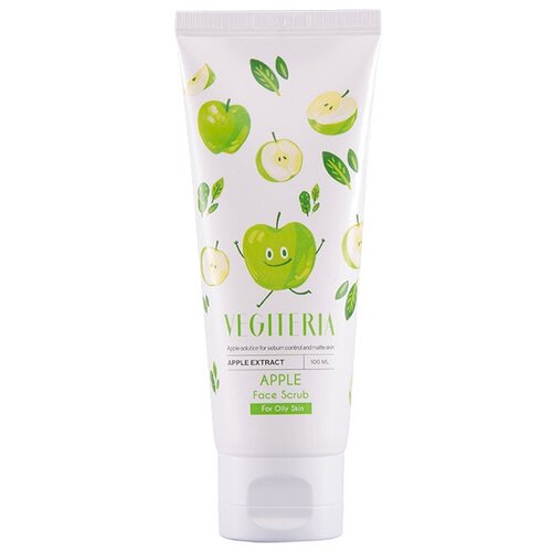 Vegiteria скраб для лица Apple Face Scrub, 100 мл