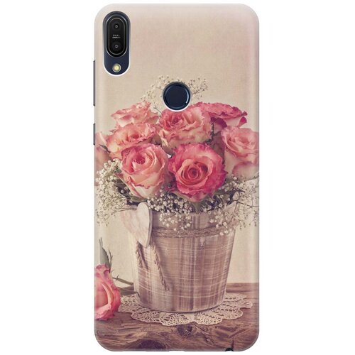 фото Re:pa накладка transparent для asus zenfone max (m1) zb555kl с принтом "винтажные розы"