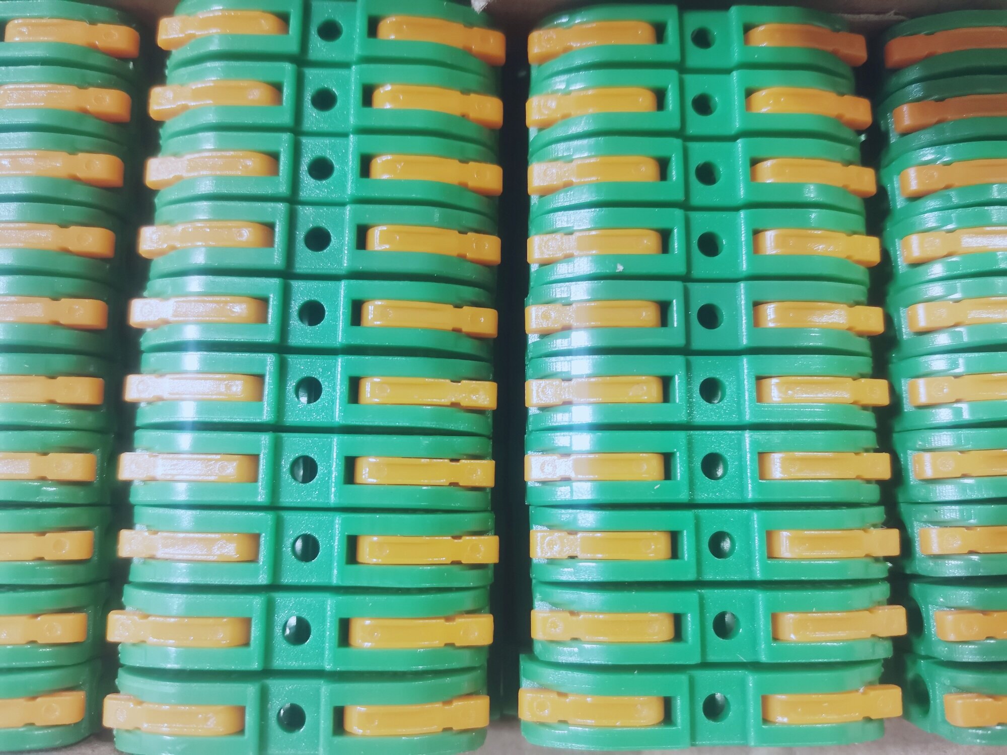 Клемма DEFA на DIN-рейку 1-pin, проходная, 600В, 32А, 0.2-4.0mm2, Green - фотография № 5