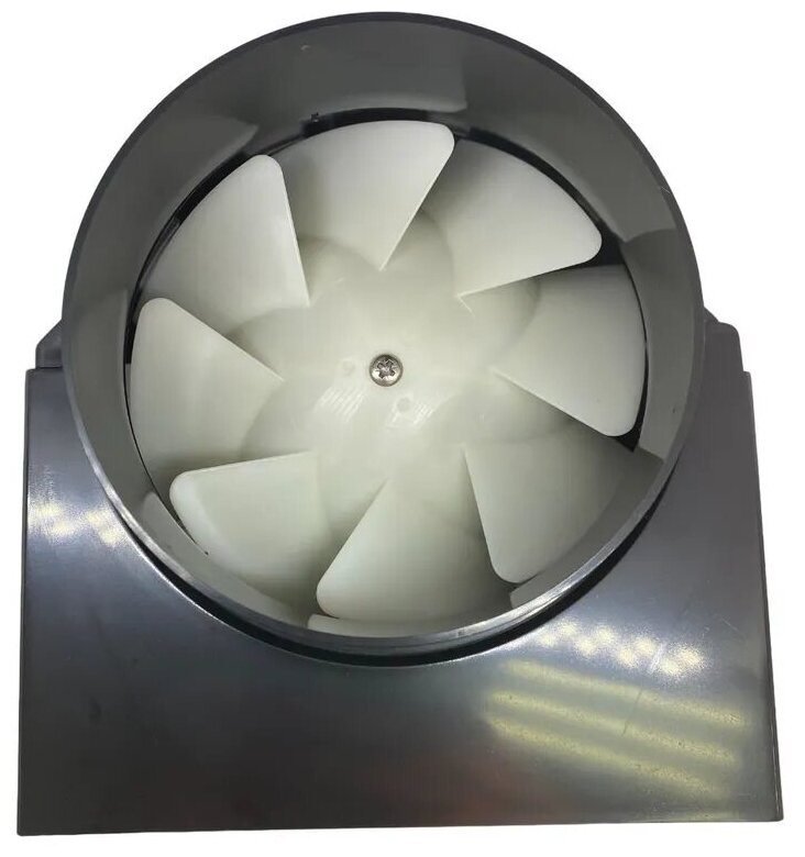 Тихий и экстра-мощный D100 канальный вентилятор, 3-х скоростной, влагозащищенный, Reton Inline, сделан в Великобритании, черный - фотография № 3