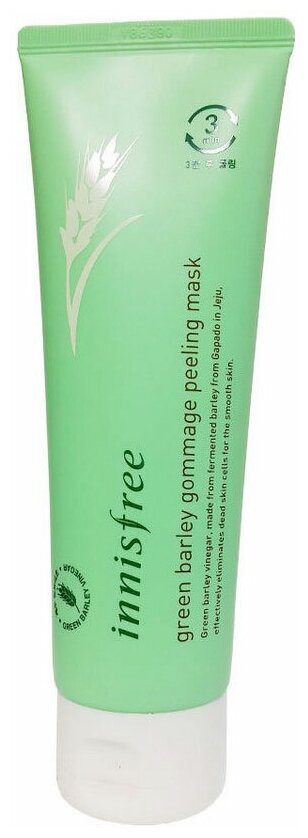 Innisfree маска-пилинг для лица с ячменем Green Barley Gommage Peeling Mask, 120 мл