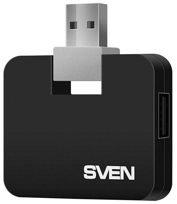 Разветвитель USB SVEN HB-677, black (USB 2.0, 4 порта) (SV-017347)