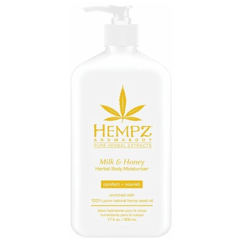 Hempz Milk & Honey Herbal - Хэмпз Милк энд Хани Хербал Увлажняющее молочко для тела Молоко и Мед, 500 мл -