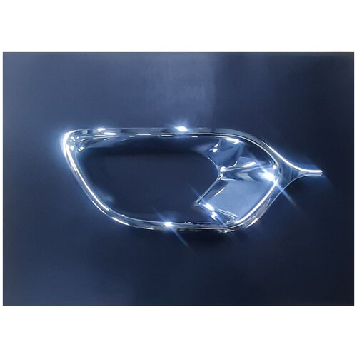 Облицовка противотуманки, левая, хром, LOGAN-II/SANDERO-II