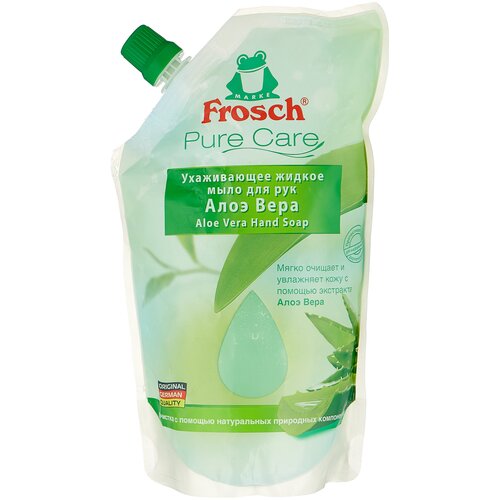 Frosch Ухаживающее жидкое мыло для рук Алоэ Вера запасная упаковка, 500 мл