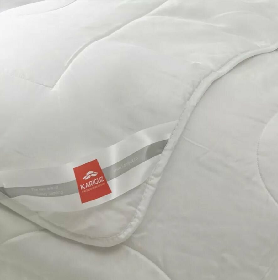Одеяло из тенселя Kariguz, Био Тенсель, 200х220 см, синтетическое, всесезонное, Bio Tencel, белое - фотография № 6