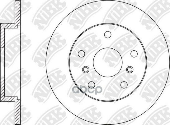 Диск Тормозной Задний Nibk Rn1570 Nissan Qashqai Ii J11 13-> / Renault /Kadjar 15-> NiBK арт. RN1570