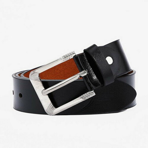 фото Ремень сима-ленд, размер 120, черный сима-лэнд