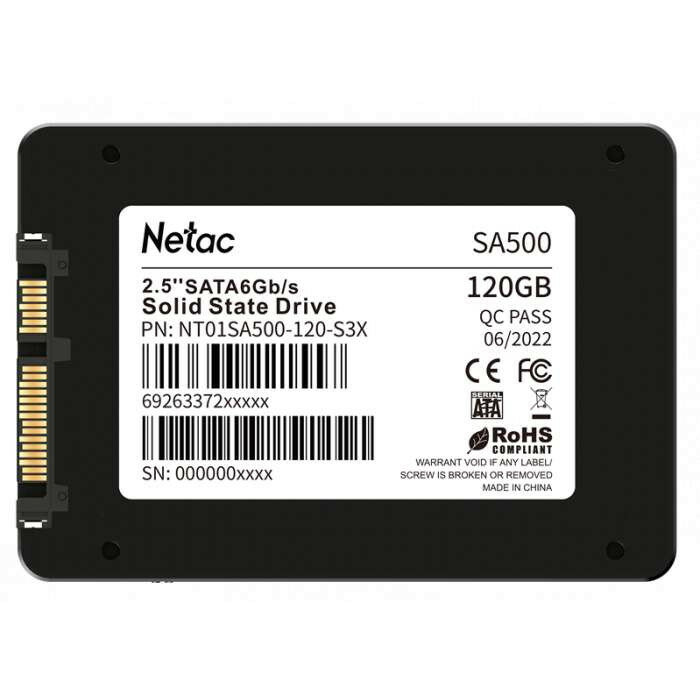 Твердотельный накопитель Netac SA500 120 ГБ SATA NT01SA500-120-S3X