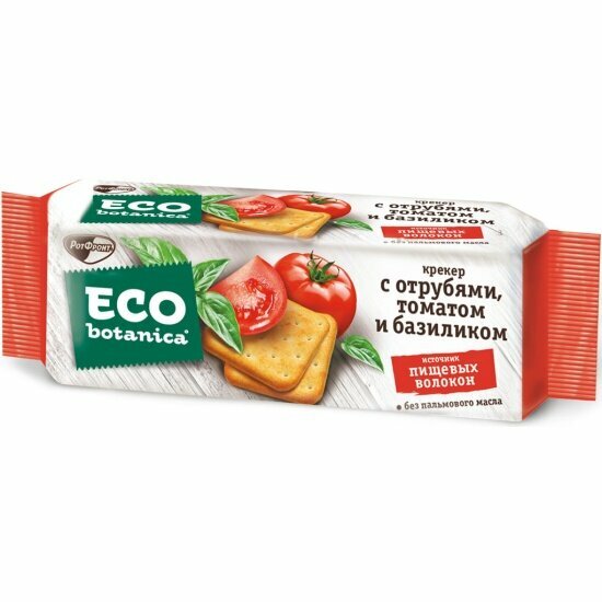Крекер Eco-botanica Еco-Botanica с отрубями томатом и базиликом 175 г