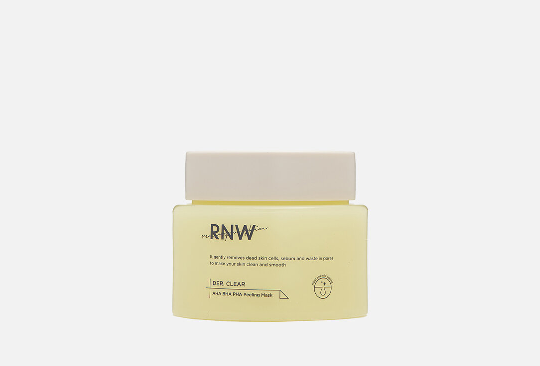 Маска-пилинг для лица RNW DER. CLEAR AHA BHA PHA Peeling Mask / объём 90 мл