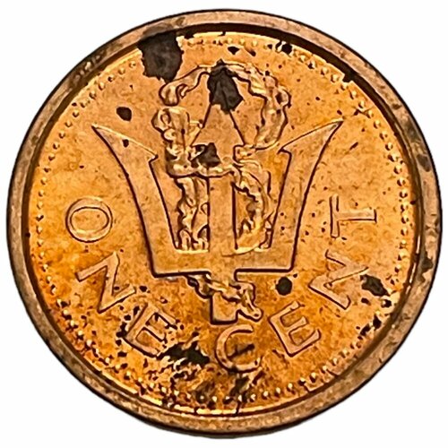 барбадос 1 цент 1991 г cu zn Барбадос 1 цент 2011 г.