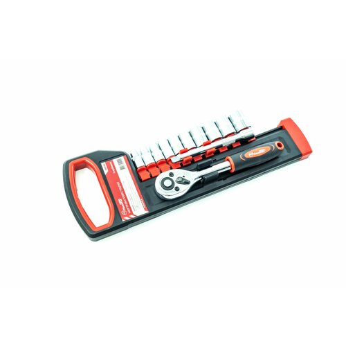 Набор торцевых головок с трещоткой шестигранных 12 предметов Политех Инструмент 602₽