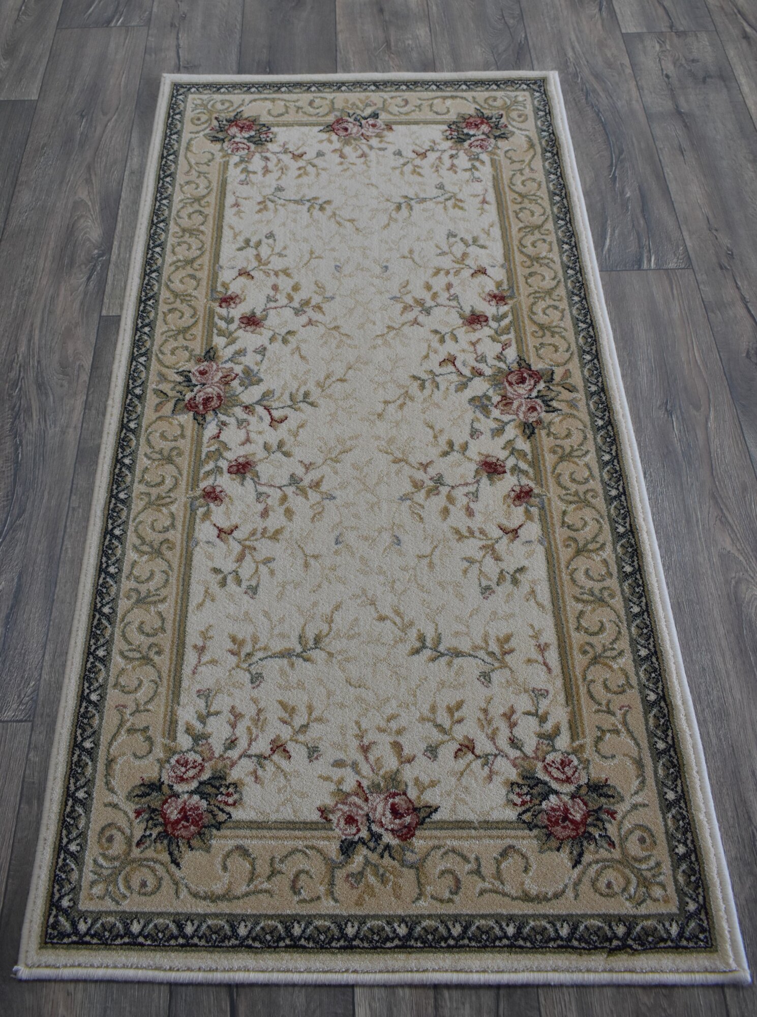 фото Ковер Moldabela Premiera, 26371-51053, шерстяной, прямоугольный, бежевый, 0.8*1.6 м