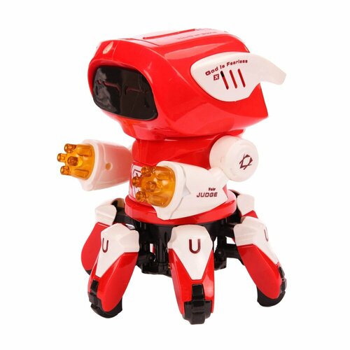 робот наша игрушка на батарейках свет звук 58662 Робот КНР Rock Octopus Man, на батарейках, в коробке, 58662 (1897388)