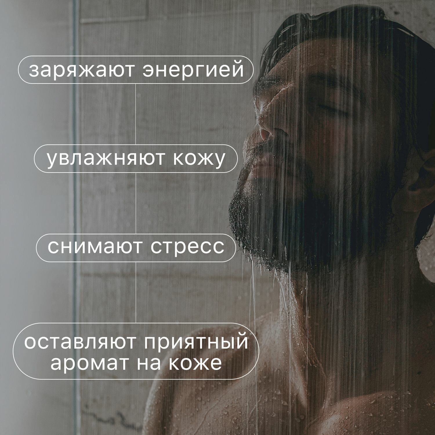 Гель для душа мужской 300 мл Absolute power + Гель для душа мужской 300 мл Anti-pollution, MEN CODE — фото 1