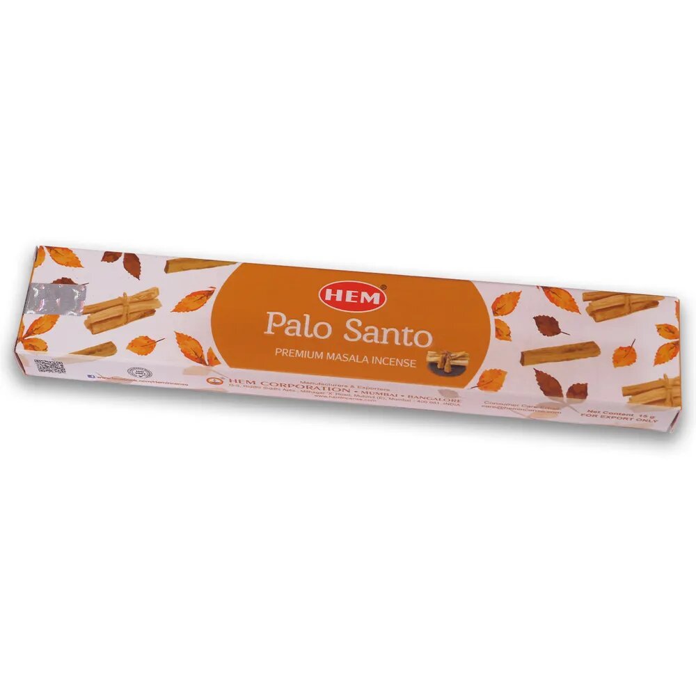 Благовония HEM Palo Santo Masala (Пало Санто) 15г, 12 палочек