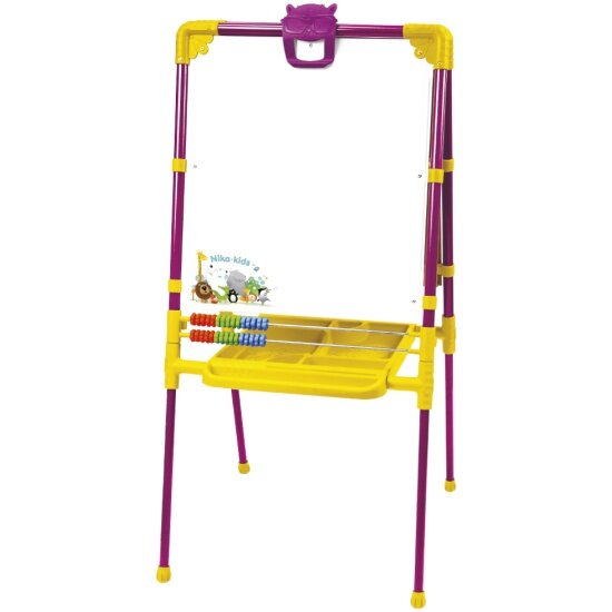 Доска знаний-мольберт двусторонний NIKA KIDS с набором для творчества М1/СН2 сиреневый