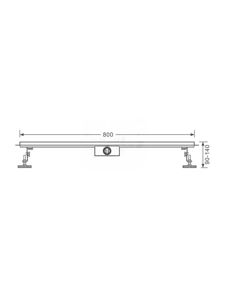 Трап для душа R652.80.06 с низким профилем и уникальным водоотводом — фото 1