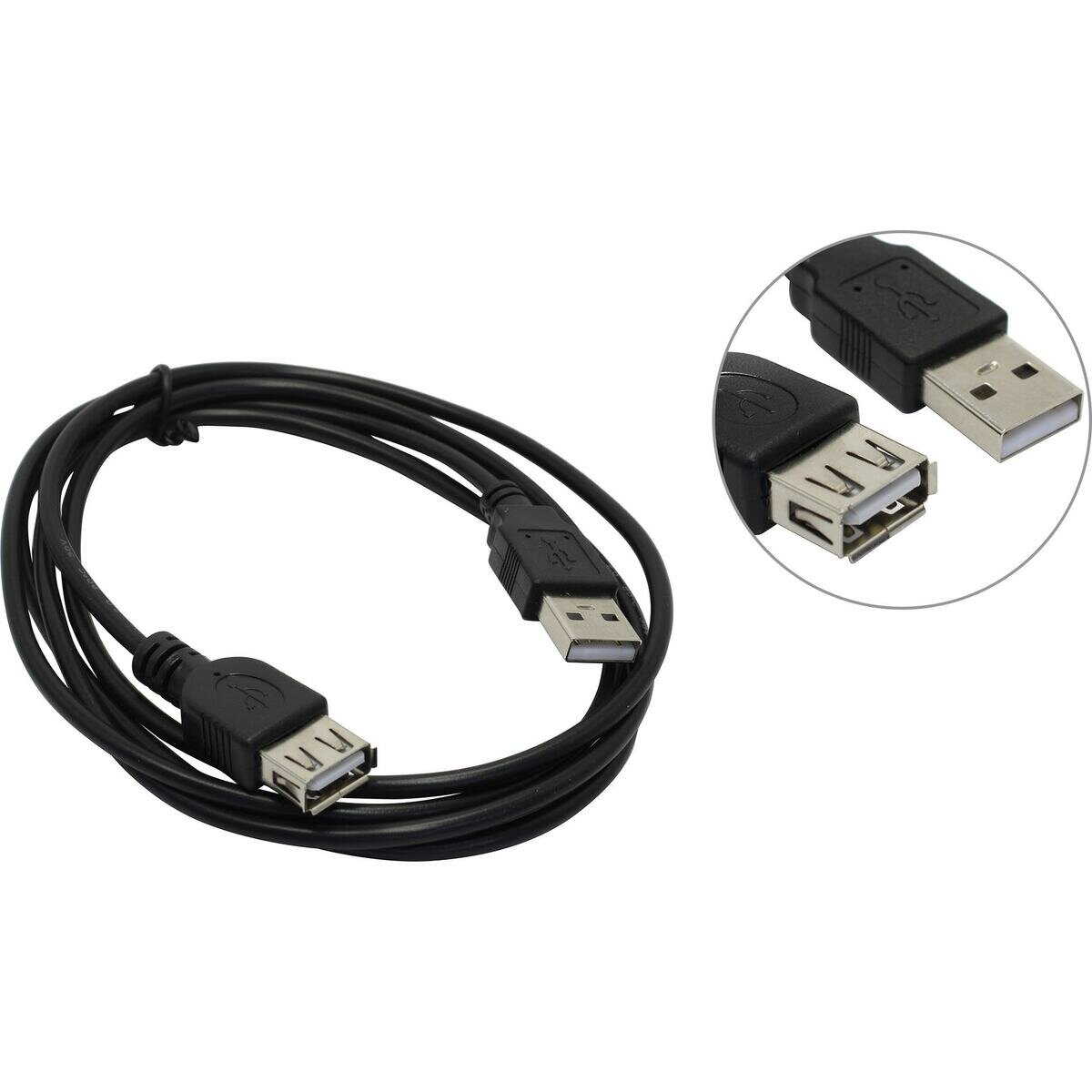 Удлинитель USB 2.0 A -> A Exegate EX-CC-USB2-AMAF-1.5