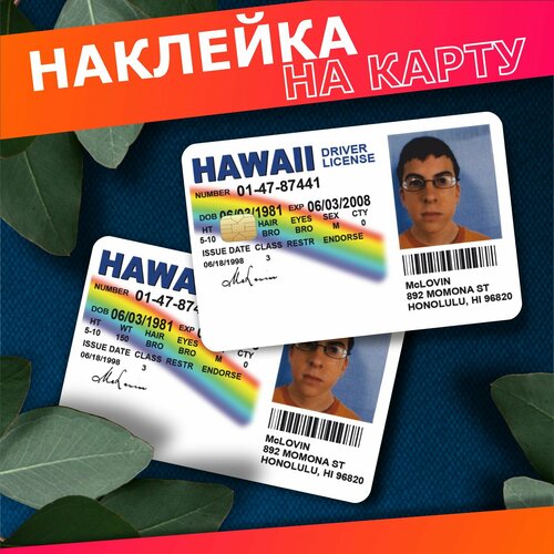 Наклейка на карту банковскую mclovin Мактрахер Mclovin 342₽