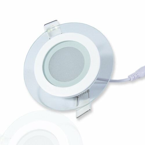 фото Светодиодный светильник встраиваемый ic-rw d100 (6w, warm white) icled