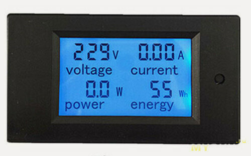Изображение товара Вольтметр, амперметр, ваттметр, счетчик цифровой ТИП3