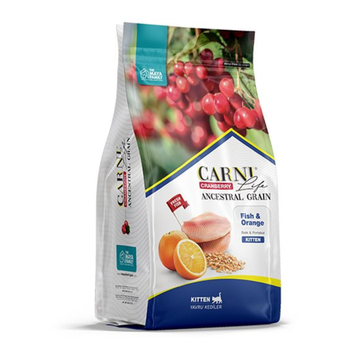 CARNI LIFE Kitten рыба с апельсином и клюквой 1,5кг для котят