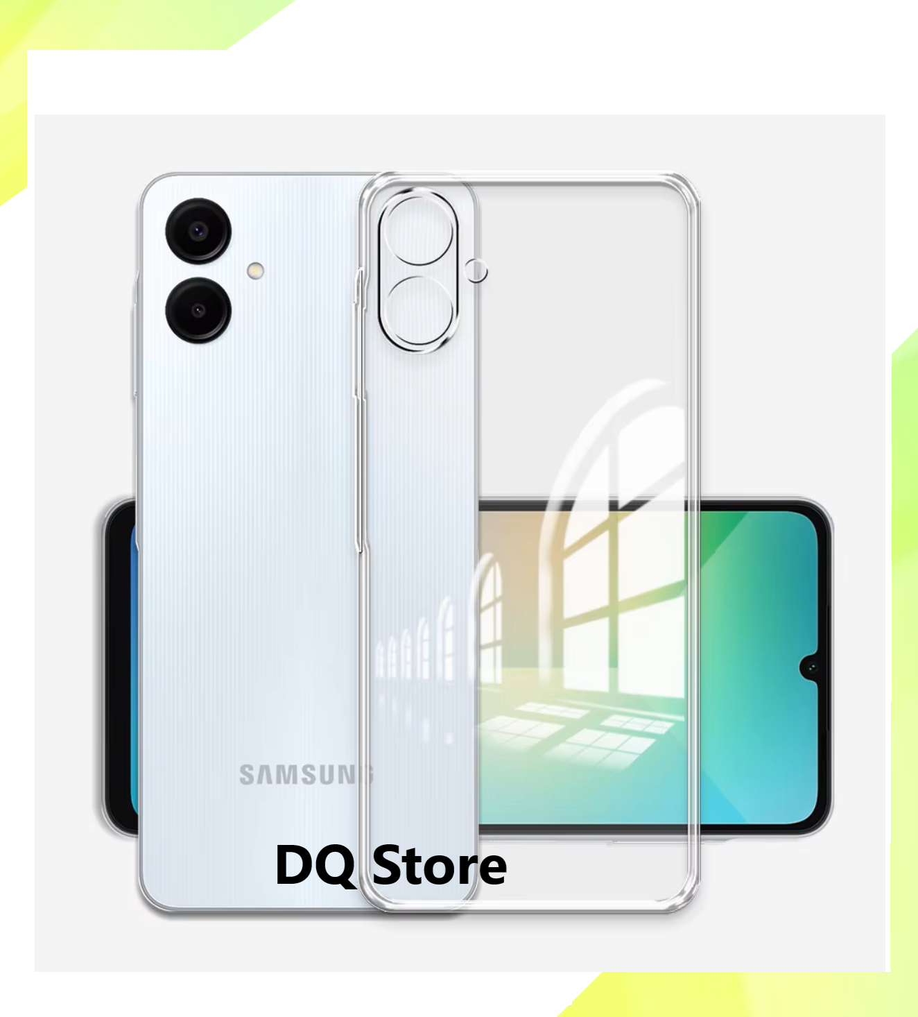 Прозрачный cиликоновый чехол для Samsung Galaxy A06 / Самсунг Гэлакси A06 . Тонкий бампер с защитой камеры — фото 1