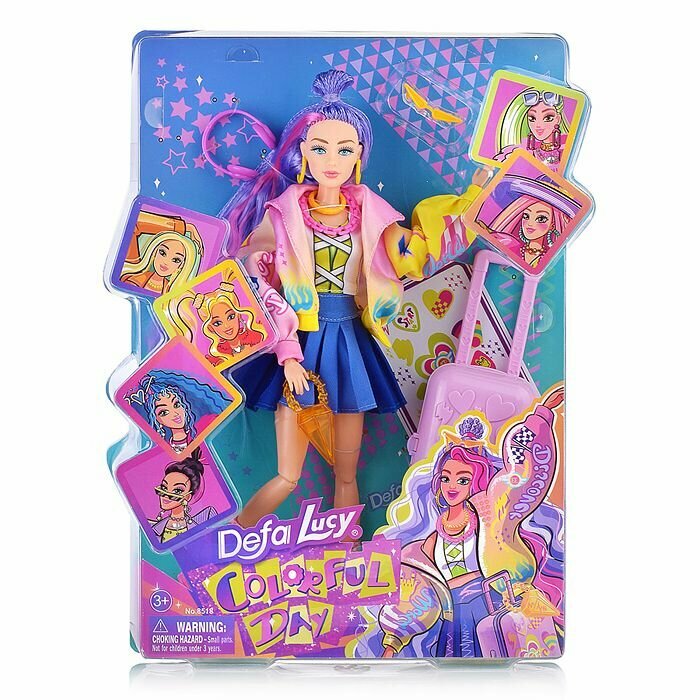 Кукла "Элис" с аксессуарами, на листе 8518 Defa Lucy, шарнирная
