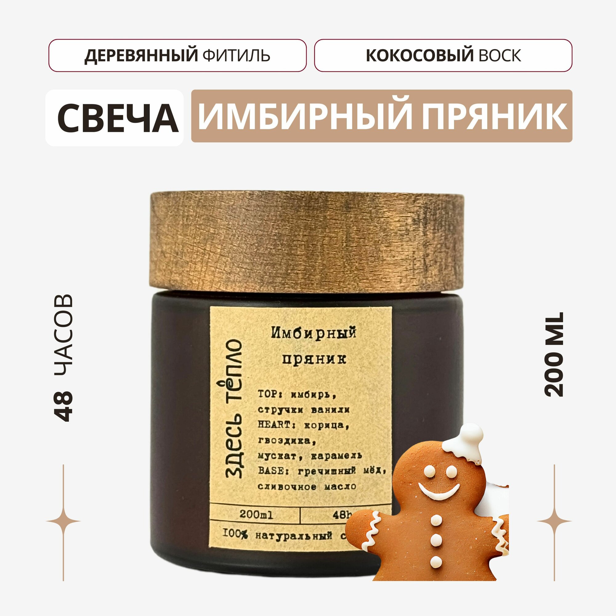 Свеча "Имбирный...