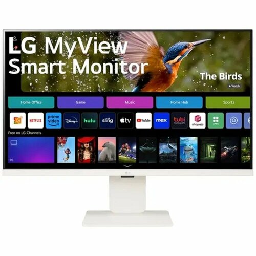 Lg Монитор LCD LG 315 32SR83U-W Smart Monitor IPS 3840x2160 60Hz 400cd 169 5ms 178178 2x5W USB-C 2xHDMI USB VESA HAS webOS 60560₽
